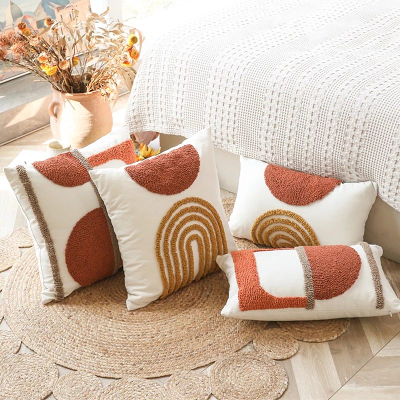 kussenhoes boho getufte design