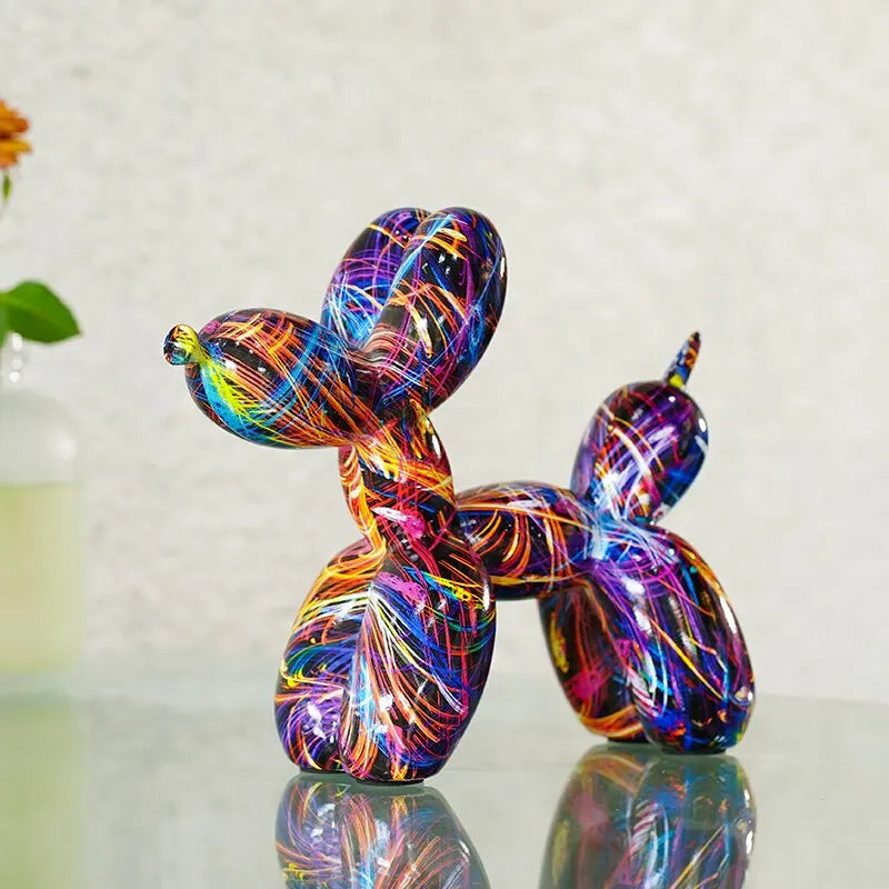 hondenbeeld hars ontwerp decoratief beeldje