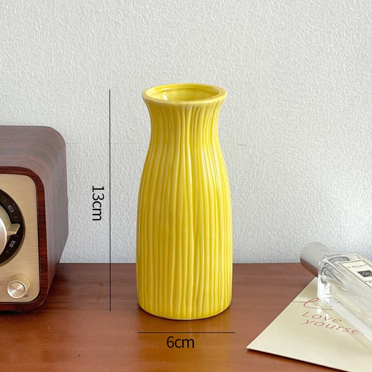 keramische bloemvaas minimalistisch ontwerp