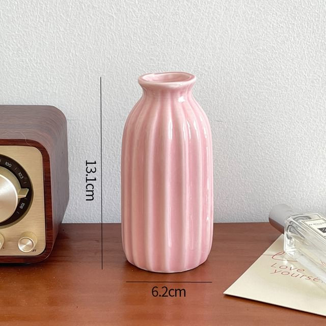 keramische bloemvaas minimalistisch ontwerp