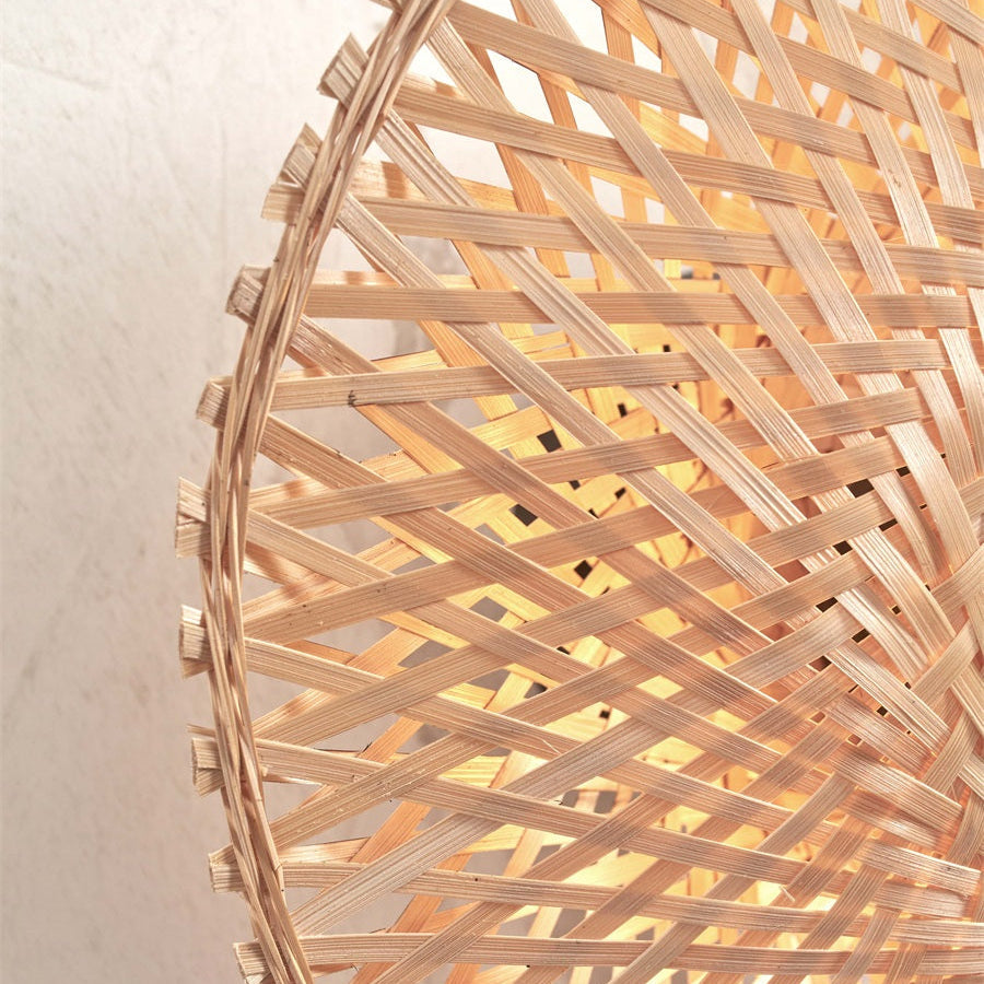 bamboe wandlamp natuurlijk kalimantan 30 cm