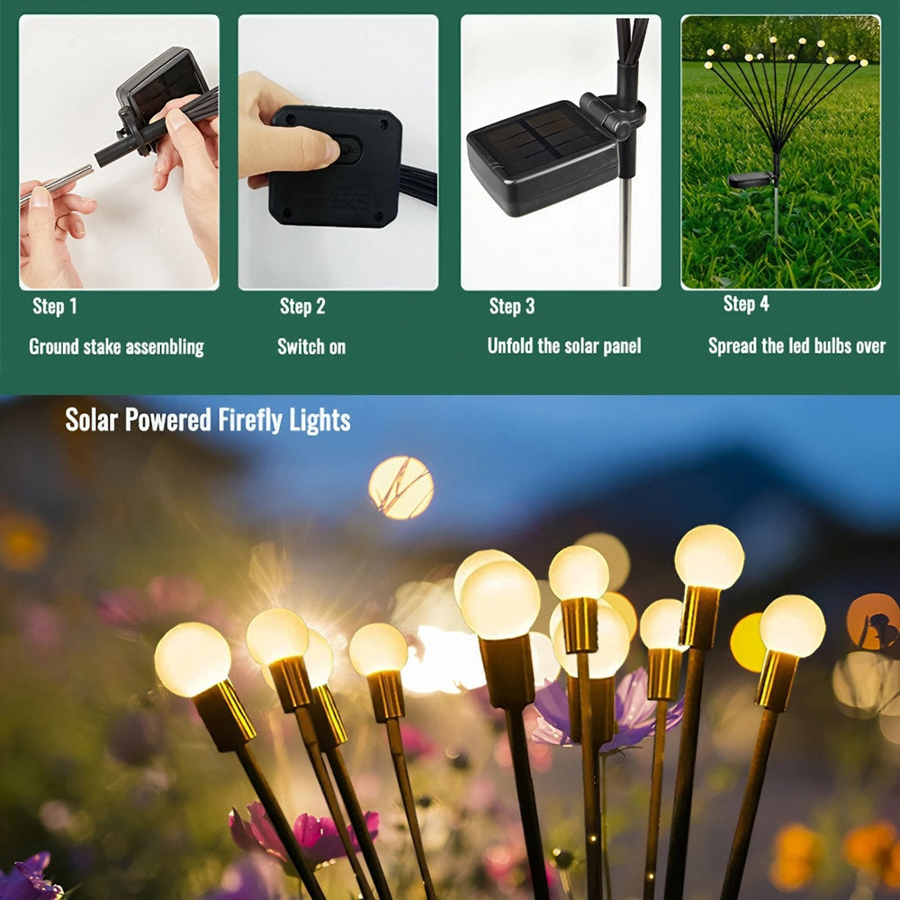 zonne tuinlampen op prik 70cm 2-pack 6 led