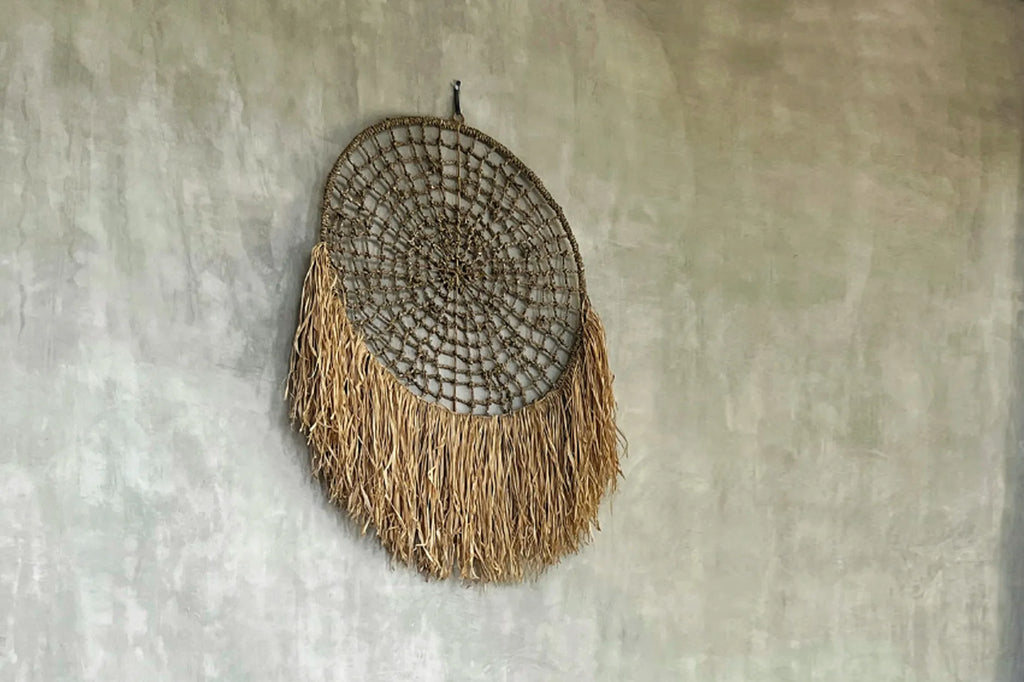 de raffia dromenvanger - naturel