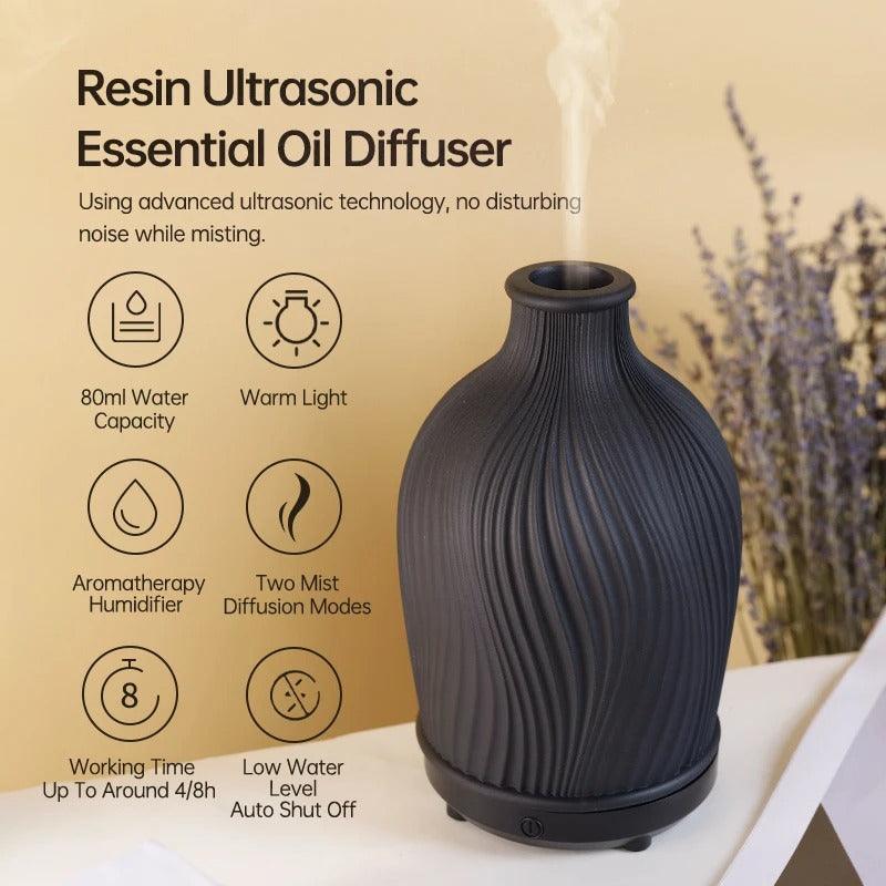 Aroma diffuser met fijne nevel tijdens gebruik