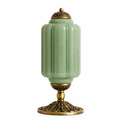 Lumi Eloise tafellamp in Frans retro-stijl, crèmekleurig glas met structuur