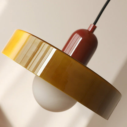 Stijlvolle Bauhaus Hanglamp van Elegante Kleurige Glas