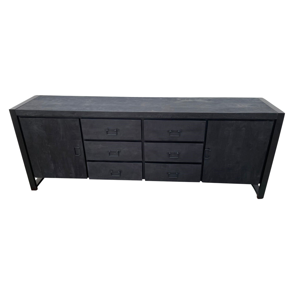 dressoir boaz zwart | 200 cm