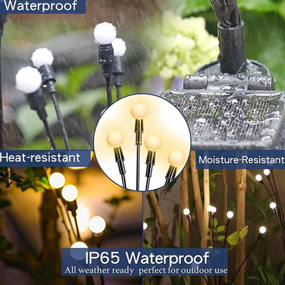 Zonne Tuinlampen op Prik 70cm 2-Pack 6 LED