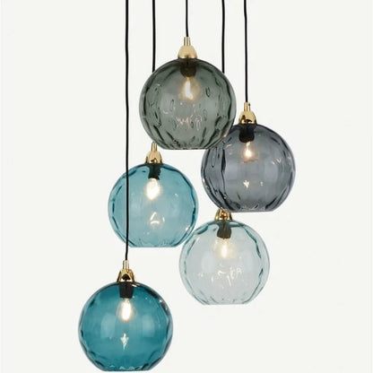 Hanglamp glas-in-lood modern Scandinavisch design