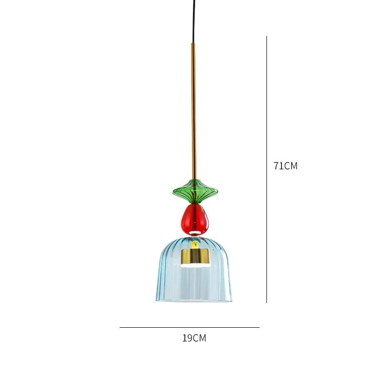 hanglamp van glas met verstelbaar snoer