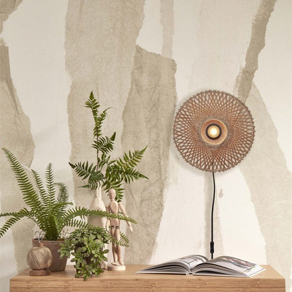 Bamboe Wandlamp Natuurlijk Kalimantan 30 cm