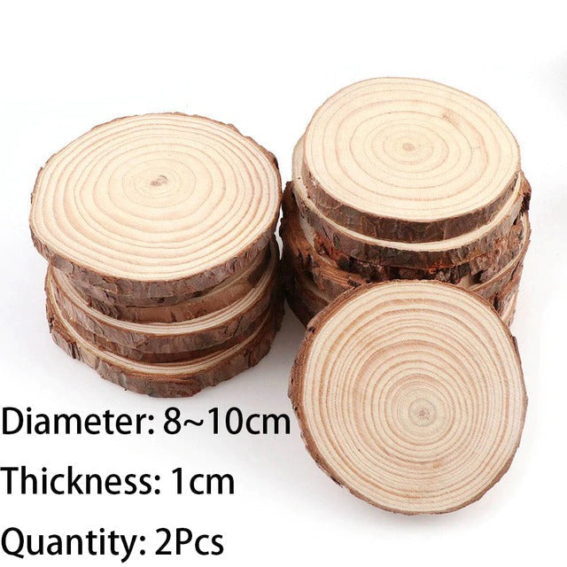 houten plankjes onderzetters natuurlijk hout set van 4