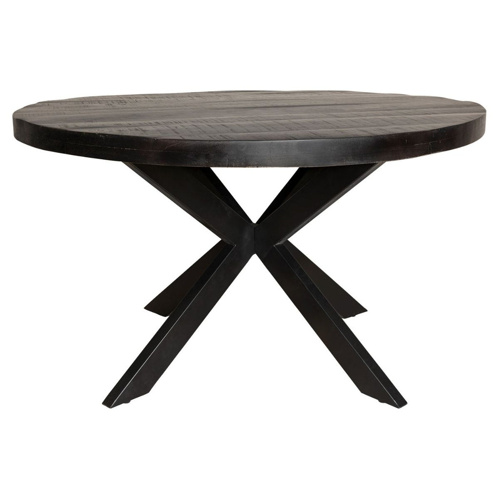 eetkamertafel denver zwart | rond | 110 cm