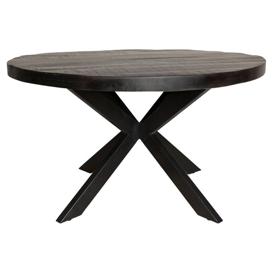 Eetkamertafel Denver Zwart | Rond | 110 cm