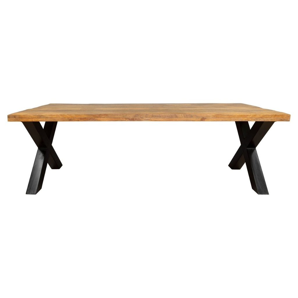 eettafel denver | rechthoekige x-poot | 200 cm