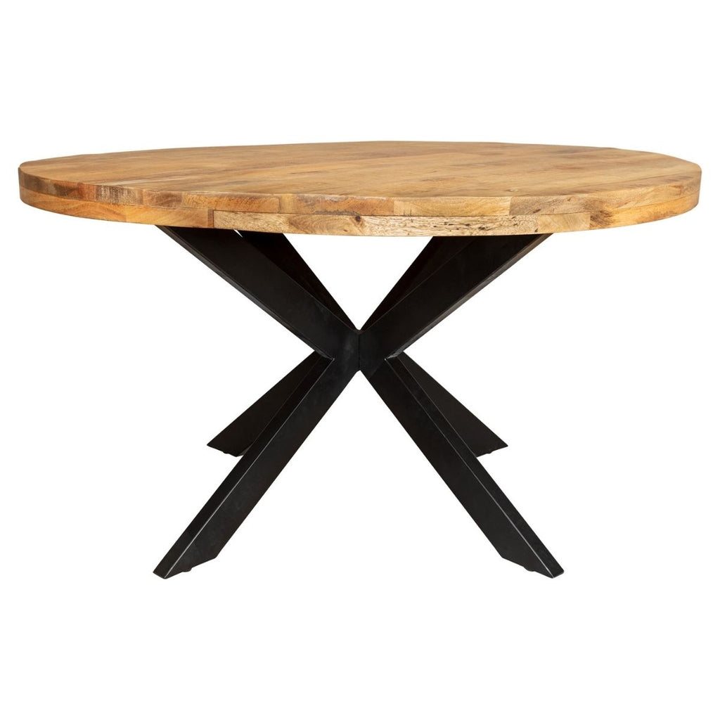 eetkamertafel denver | rond | mangohout | 140 cm