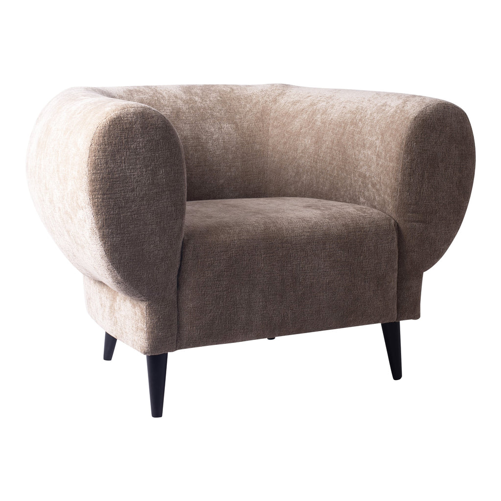 elefan cream fauteuil met ronde armleuning