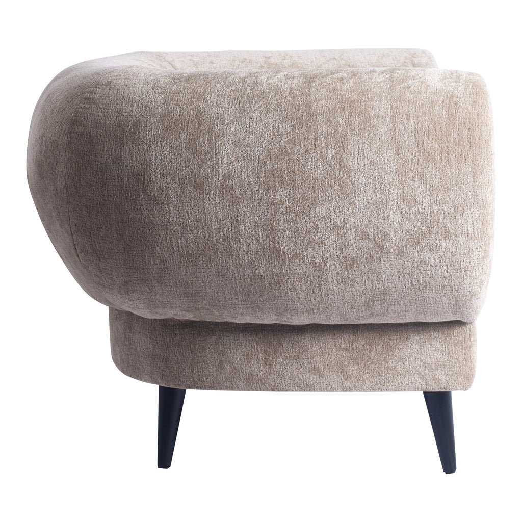 elefan cream fauteuil met ronde armleuning