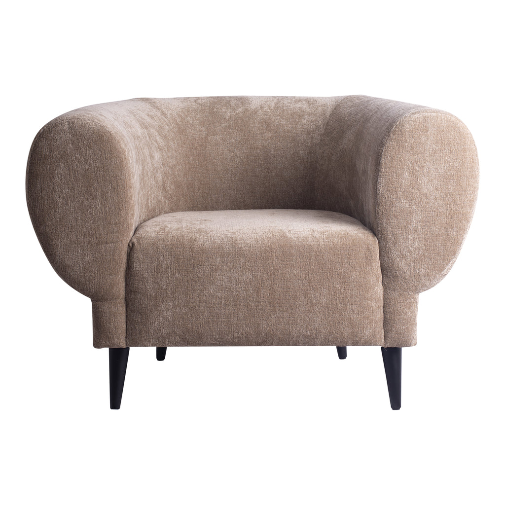 elefan cream fauteuil met ronde armleuning