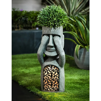 Moderne paascadecoratie van hars