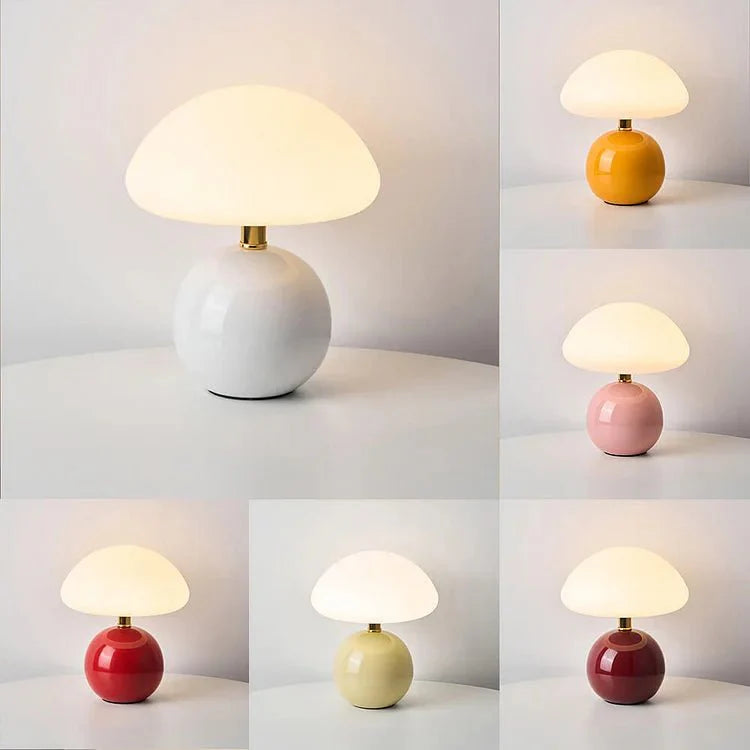 chic franse roomlamp met champignonvorm