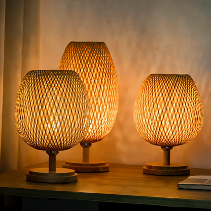 Geweven Bamboe Hanglamp