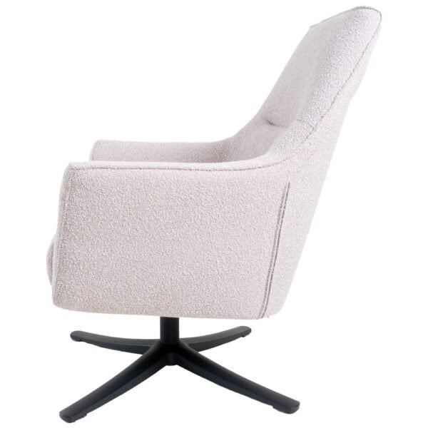 fauteuil ties – bouclé – naturel