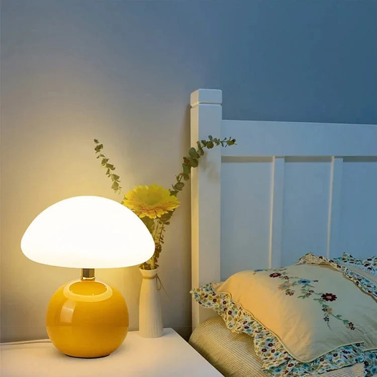 chic franse roomlamp met champignonvorm