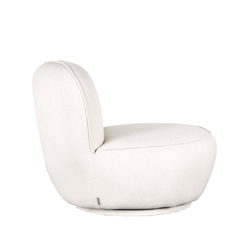 label51 fauteuil bunny - crème - microfiber