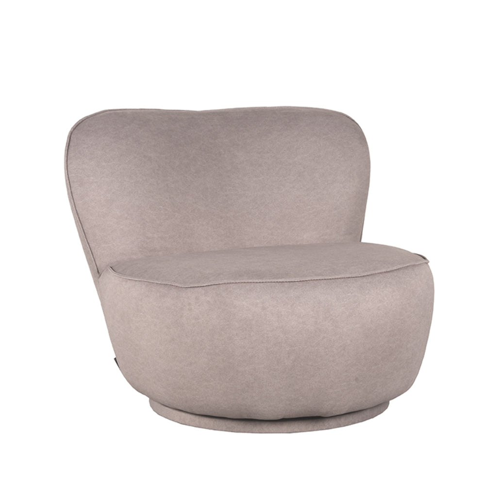 label51 fauteuil bunny - taupe - microfiber