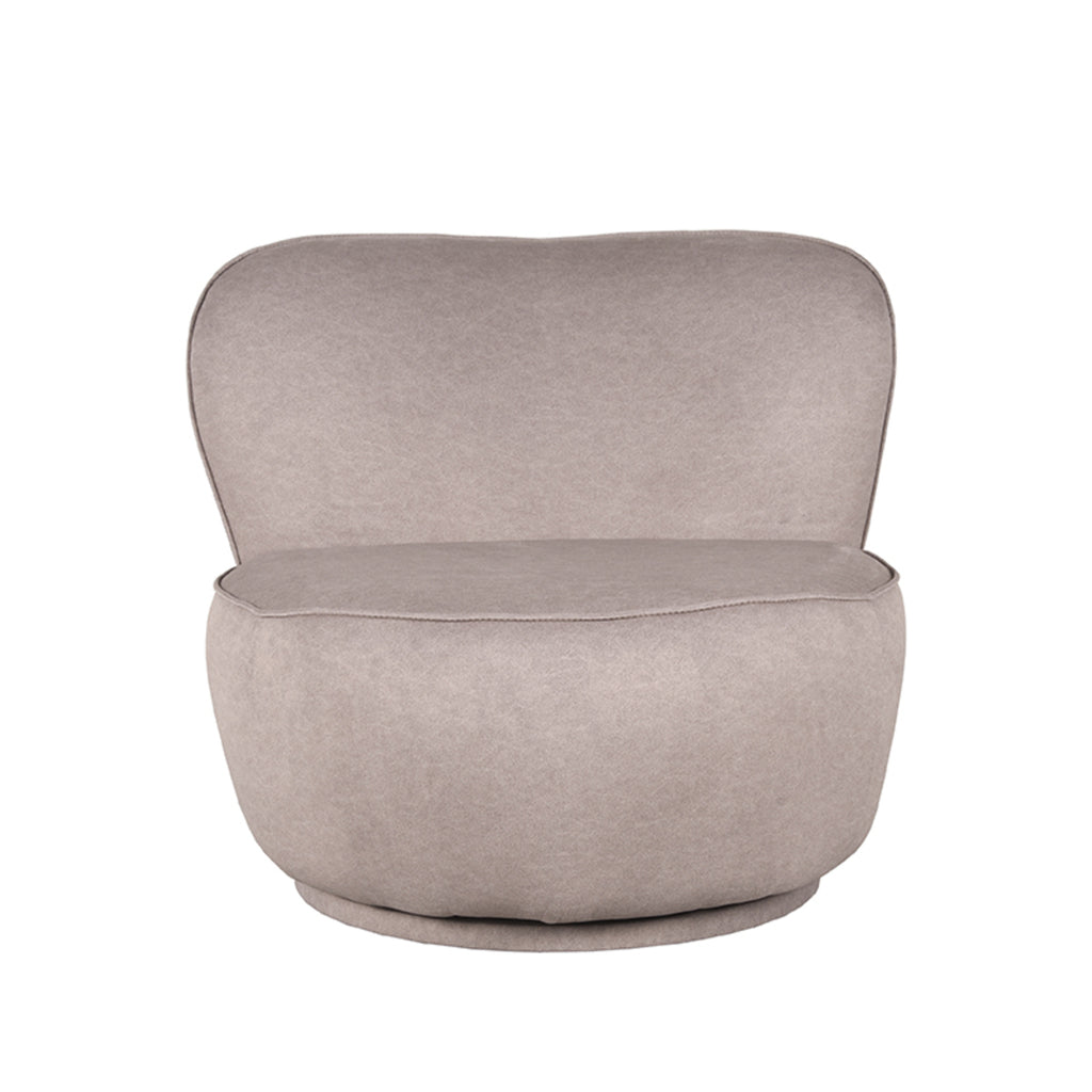 label51 fauteuil bunny - taupe - microfiber