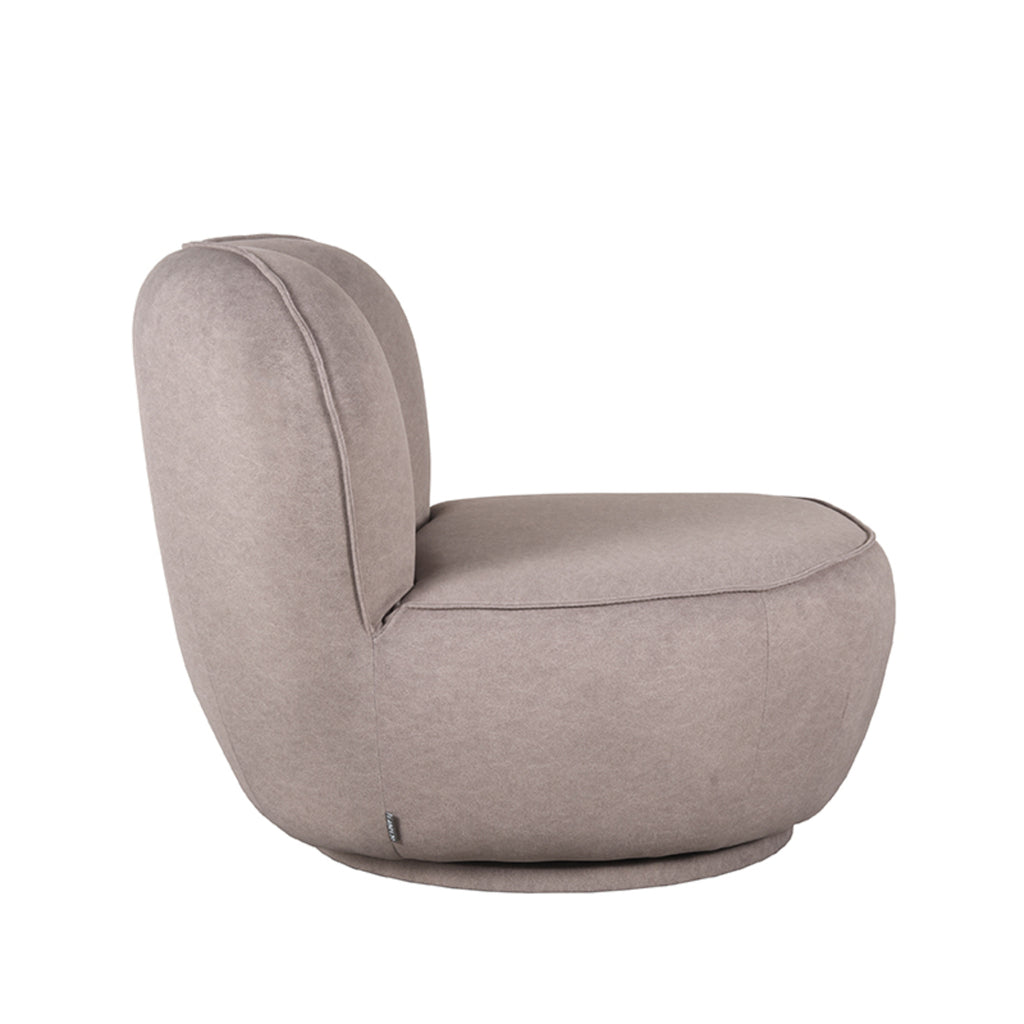 label51 fauteuil bunny - taupe - microfiber