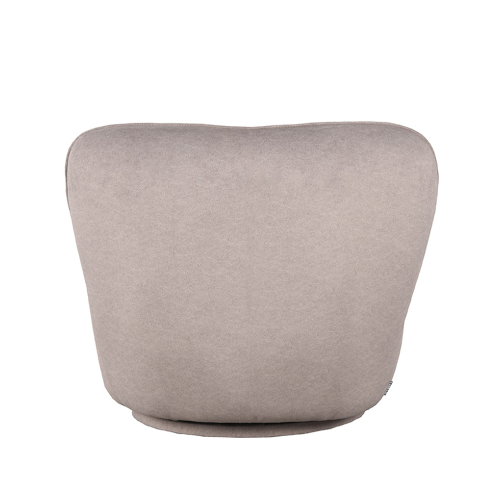 label51 fauteuil bunny - taupe - microfiber