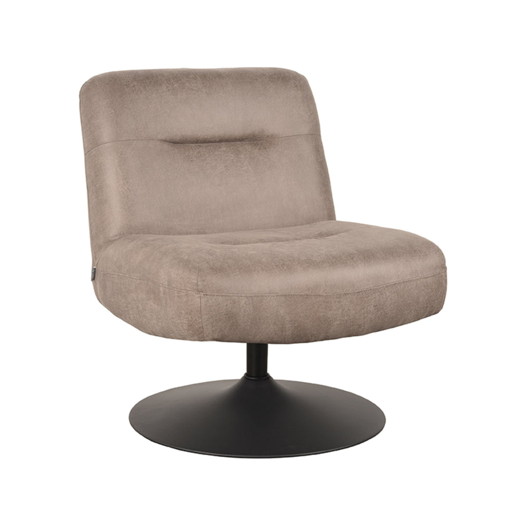 label51 fauteuil eli - taupe - microfiber