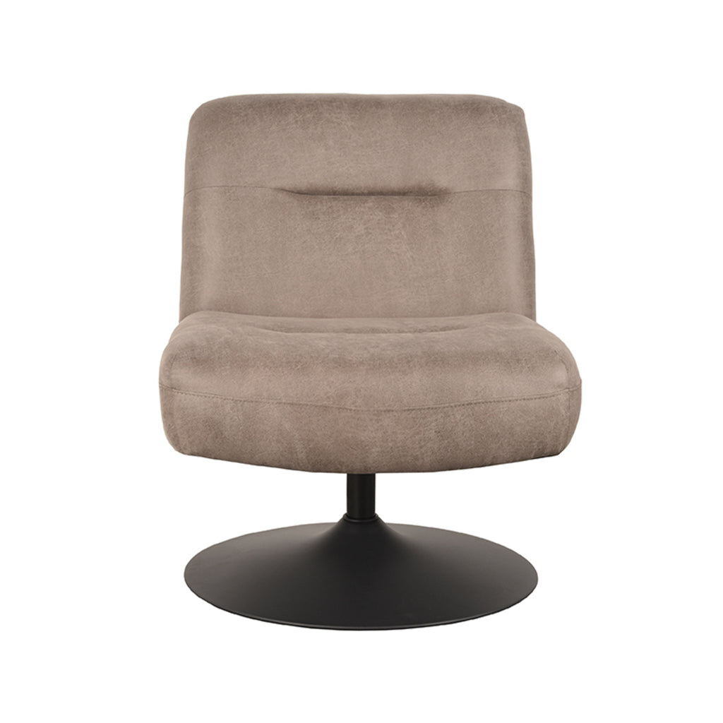 label51 fauteuil eli - taupe - microfiber