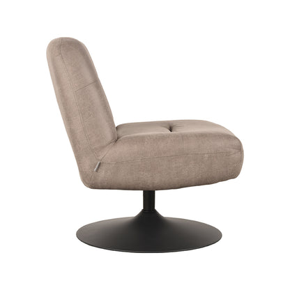 LABEL51 Fauteuil Eli - Taupe - Microfiber