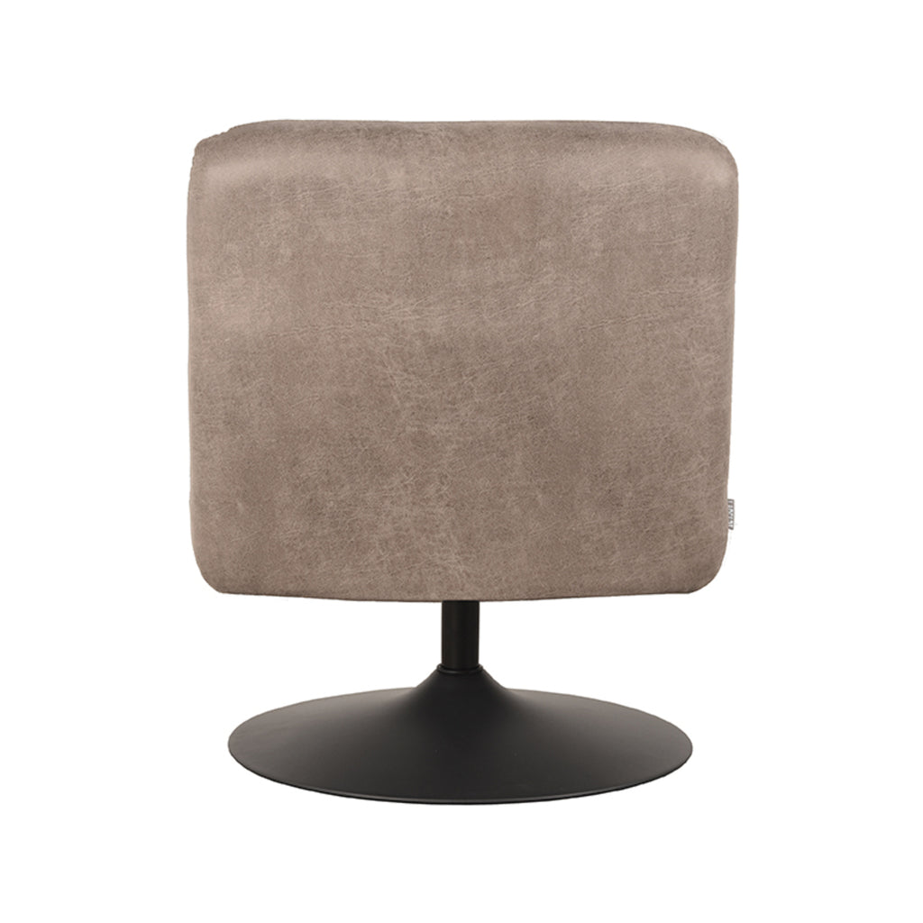 label51 fauteuil eli - taupe - microfiber