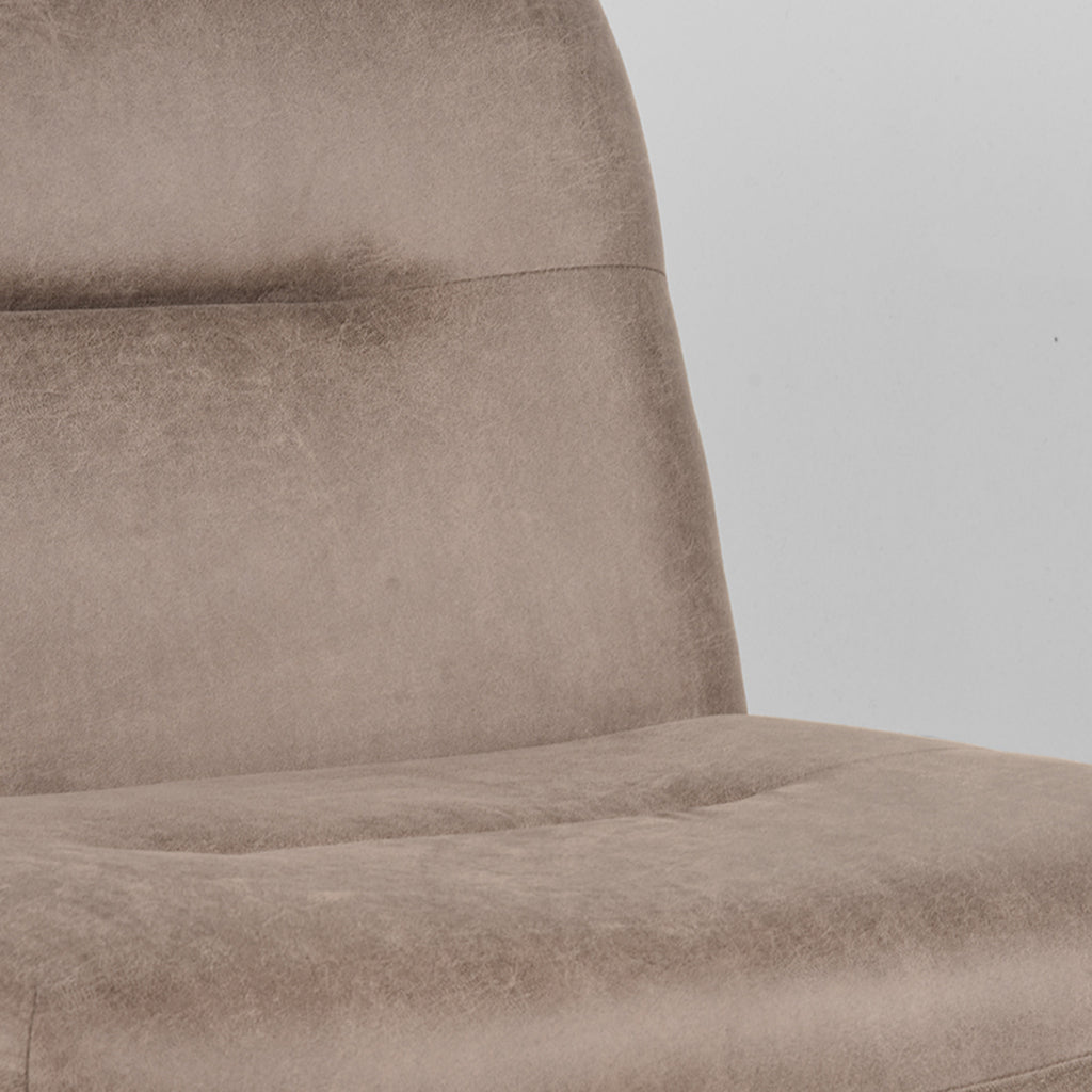 label51 fauteuil eli - taupe - microfiber