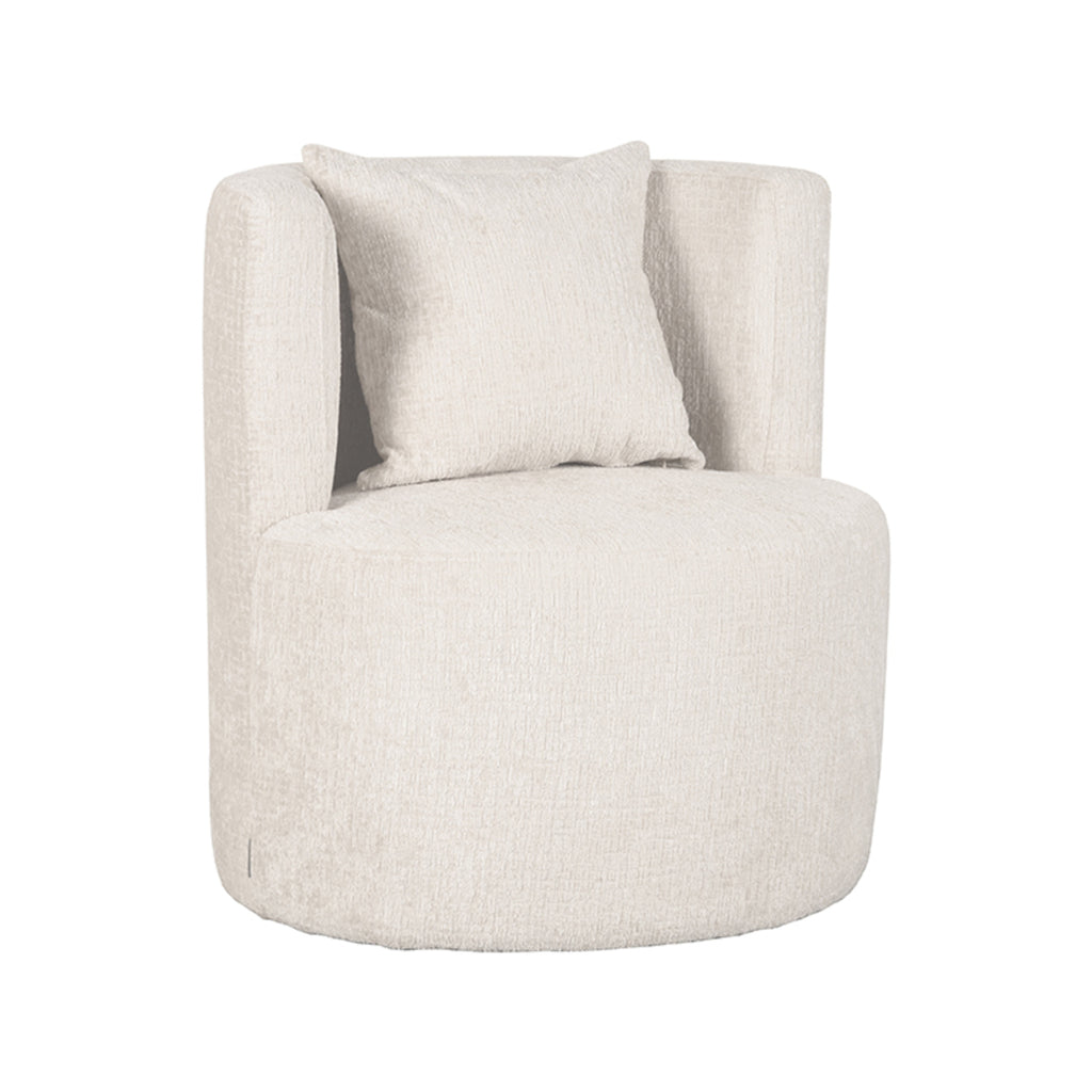 label51 fauteuil evy - natuurlijk - fluweel