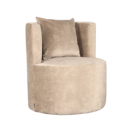 LABEL51 Fauteuil Evy - Zand - Velours