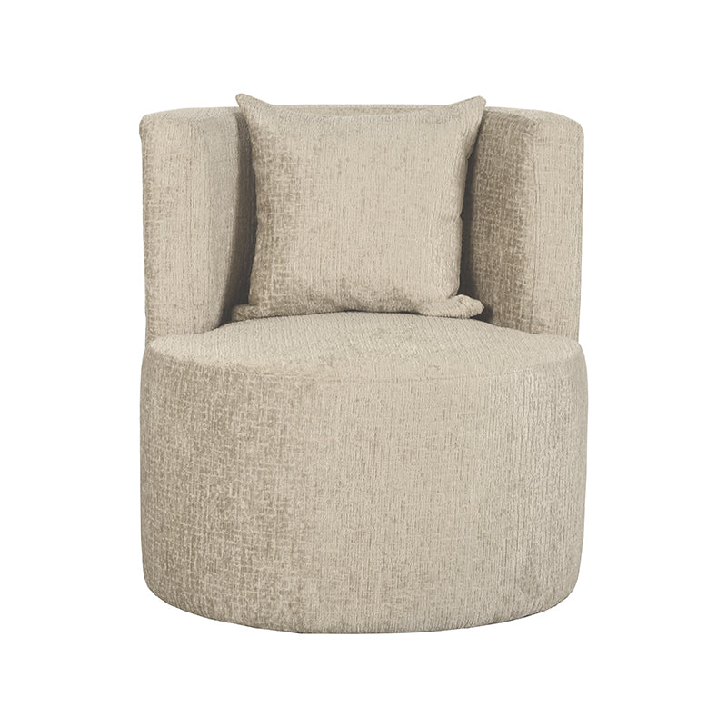 label51 fauteuil evy - beige - fluweel