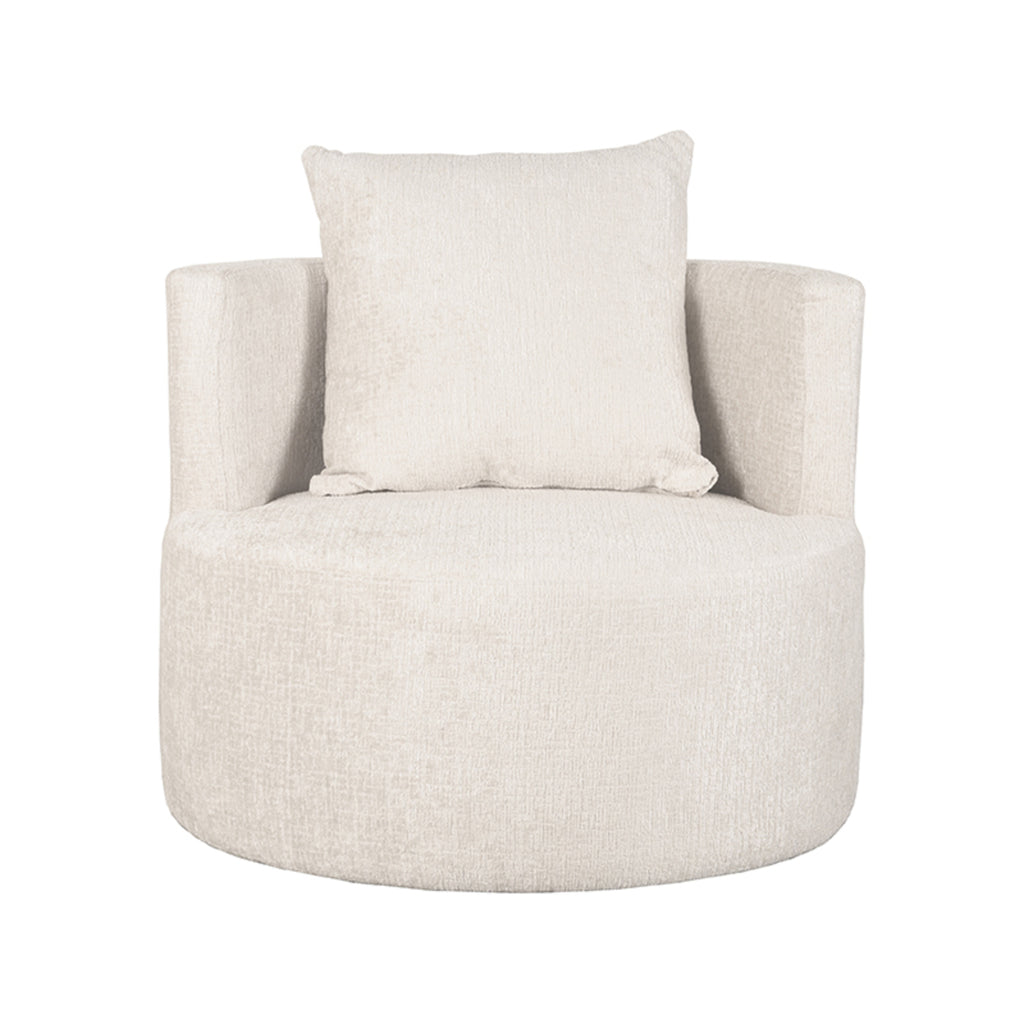 label51 fauteuil evy - natuurlijk - fluweel