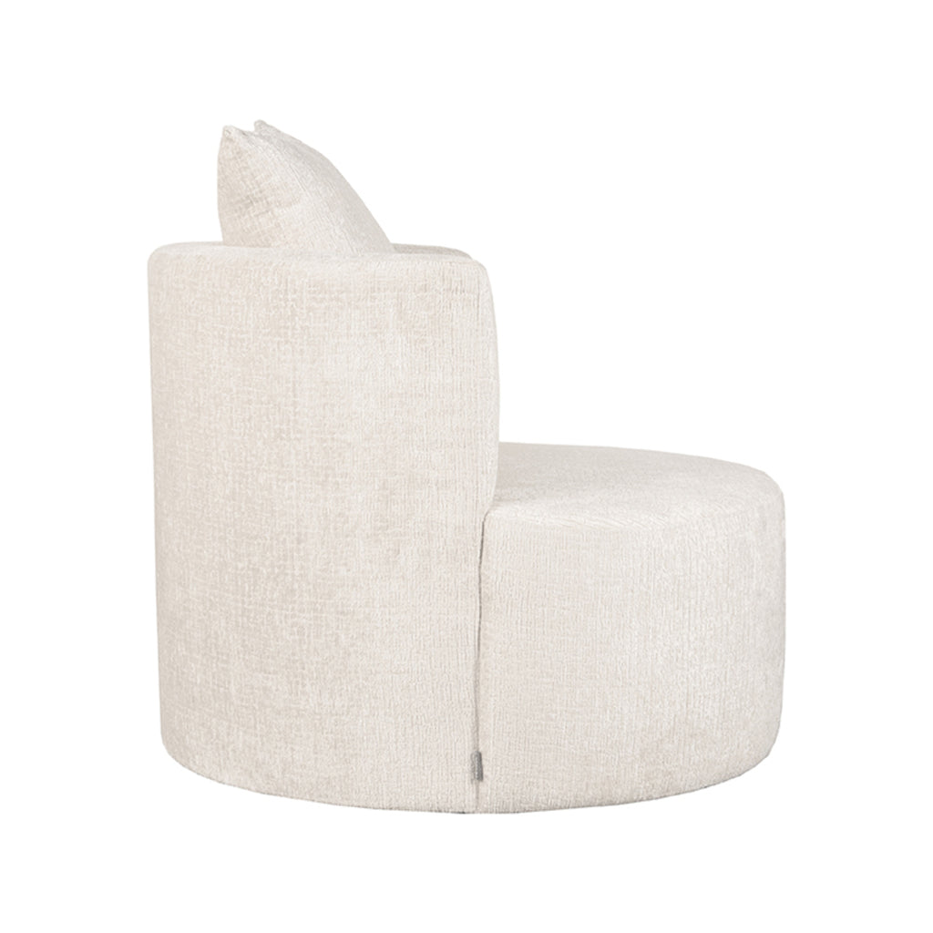 label51 fauteuil evy - natuurlijk - fluweel