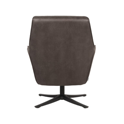 LABEL51 Fauteuil Tod - Antraciet - Microfiber