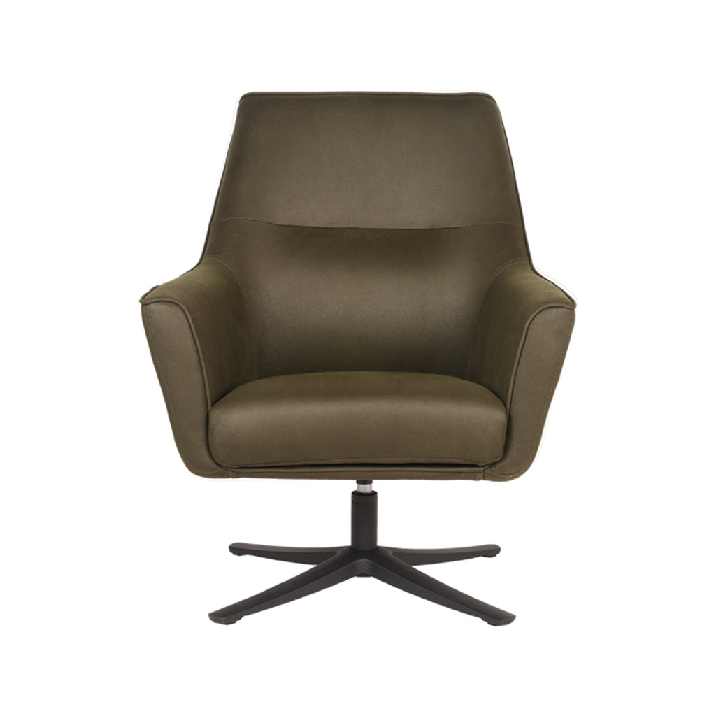 label51 fauteuil tod - legergroen - microvezel