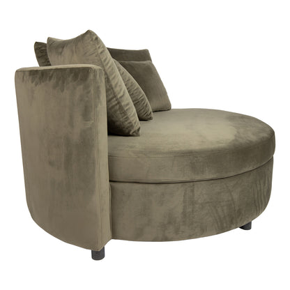 Fayen Velvet Green fauteuil half round KD