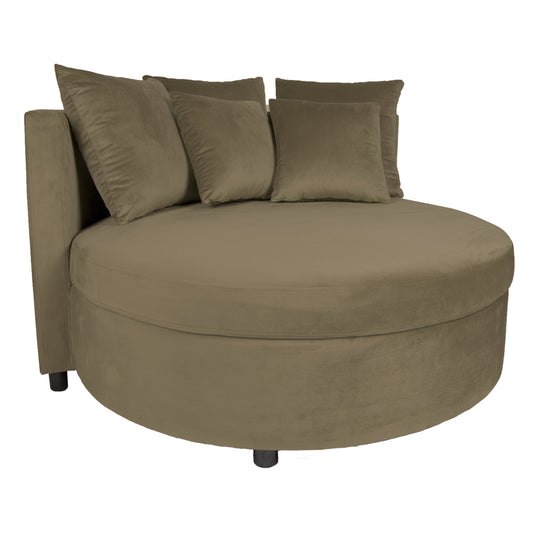 Fayen Velvet Sand fauteuil half round KD