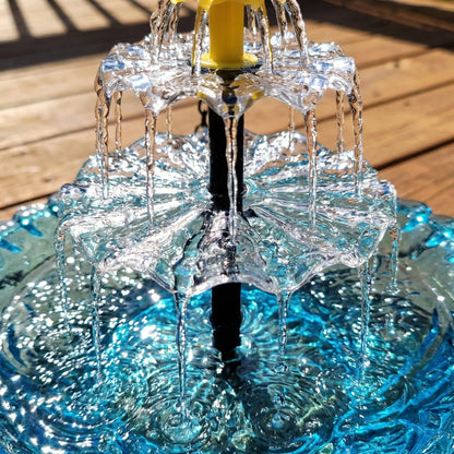 Zonne-energie Hangfontein met Twee-traps Waterval