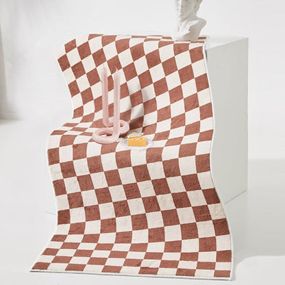 Bedkleed Met Ruitpatroon