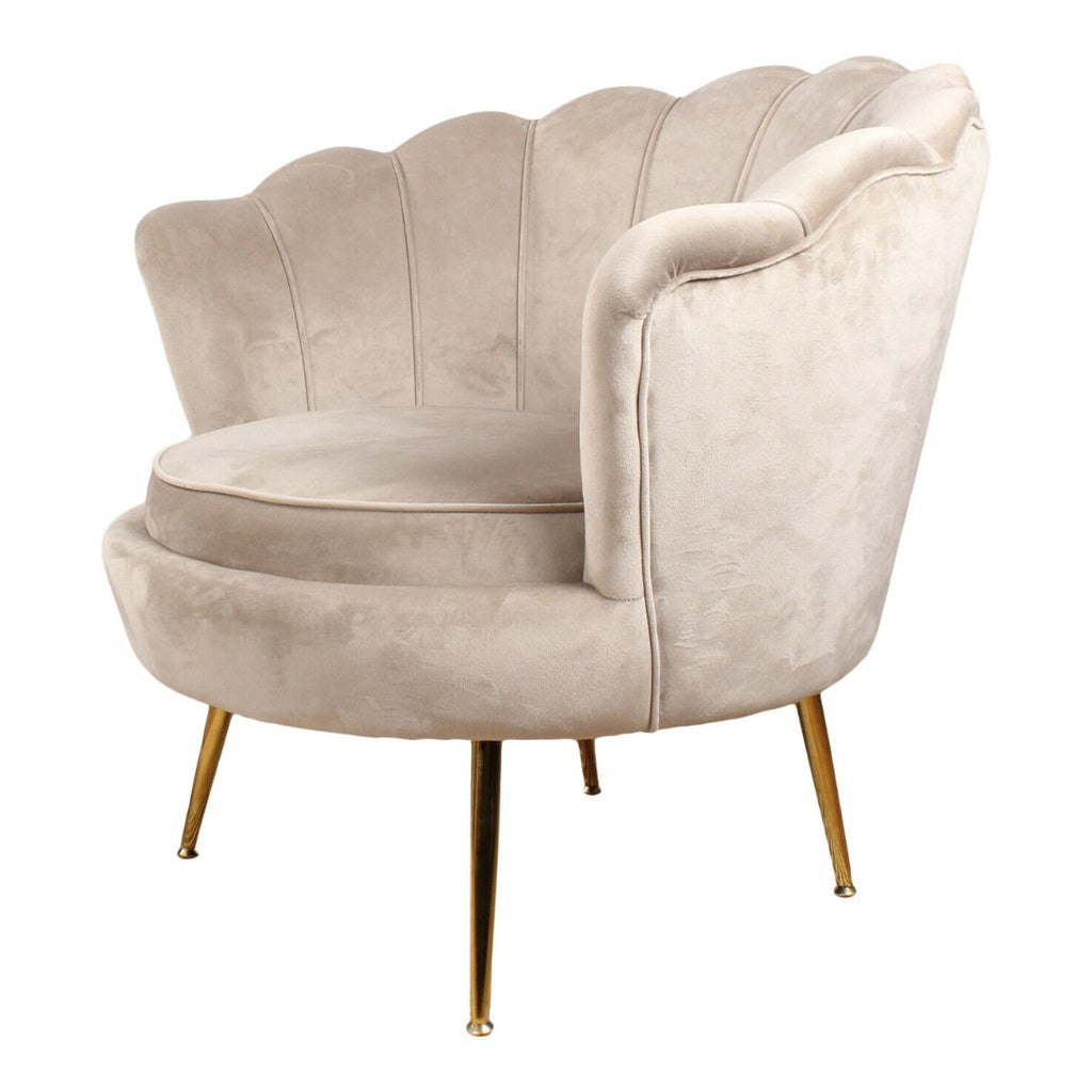 feliz fauteuil velvet champagne/taupe